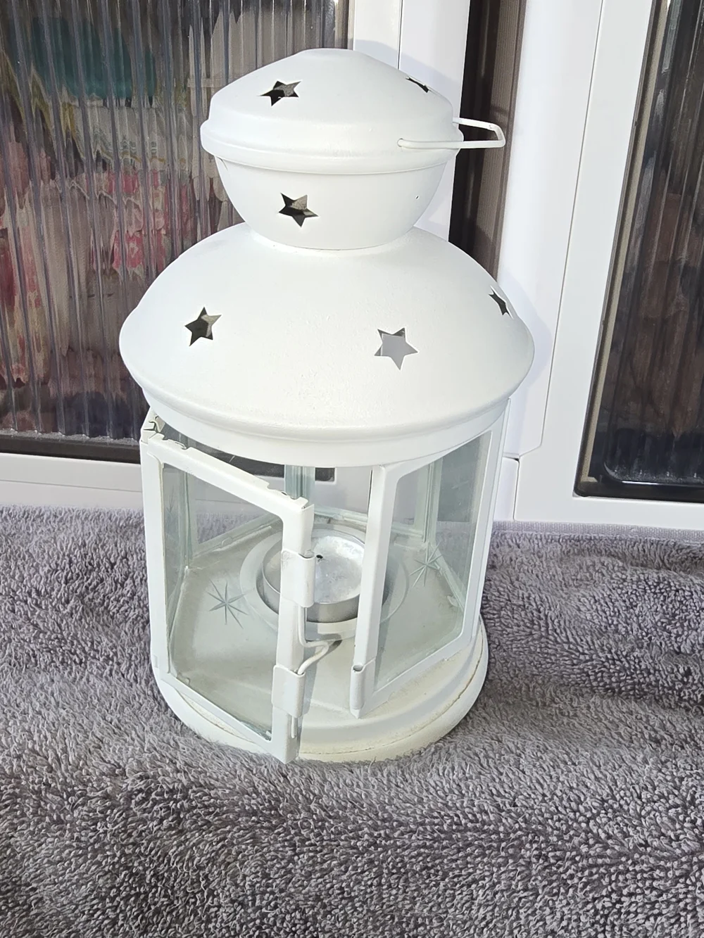 IKEA ROTERA White Lantern Candle Holders Set of 4 Tealight 301.229.86